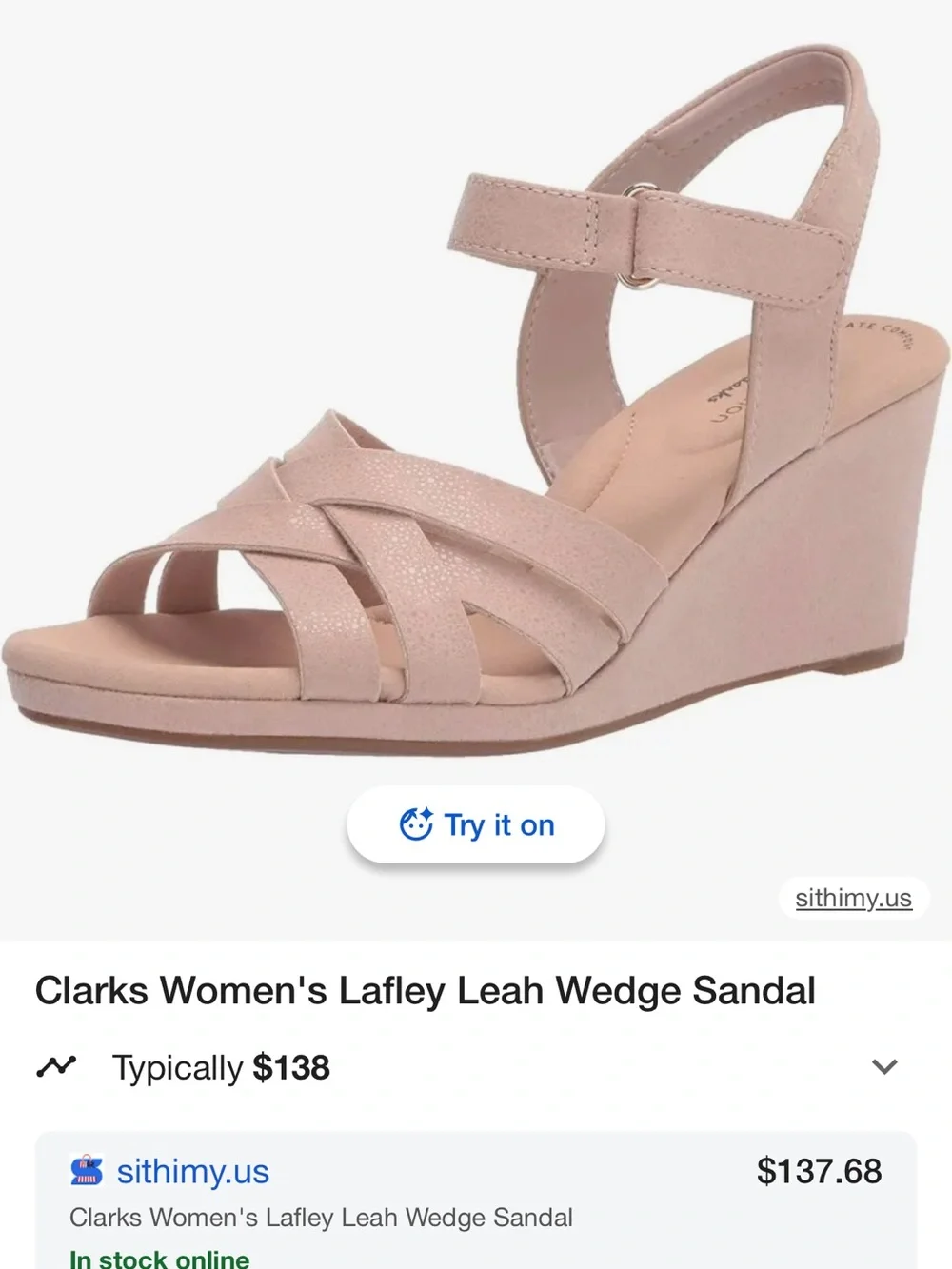Clarks Women's Strappy Crisscross Slingback Sandals in Beige